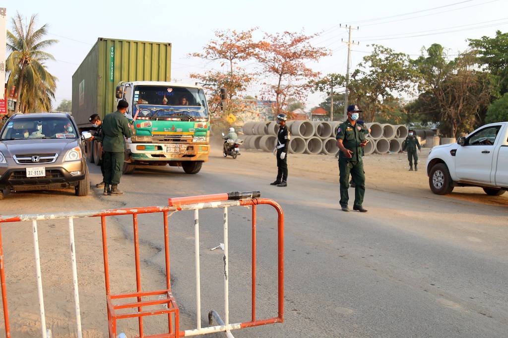 通博-柬埔寨已经禁止人员跨省流动