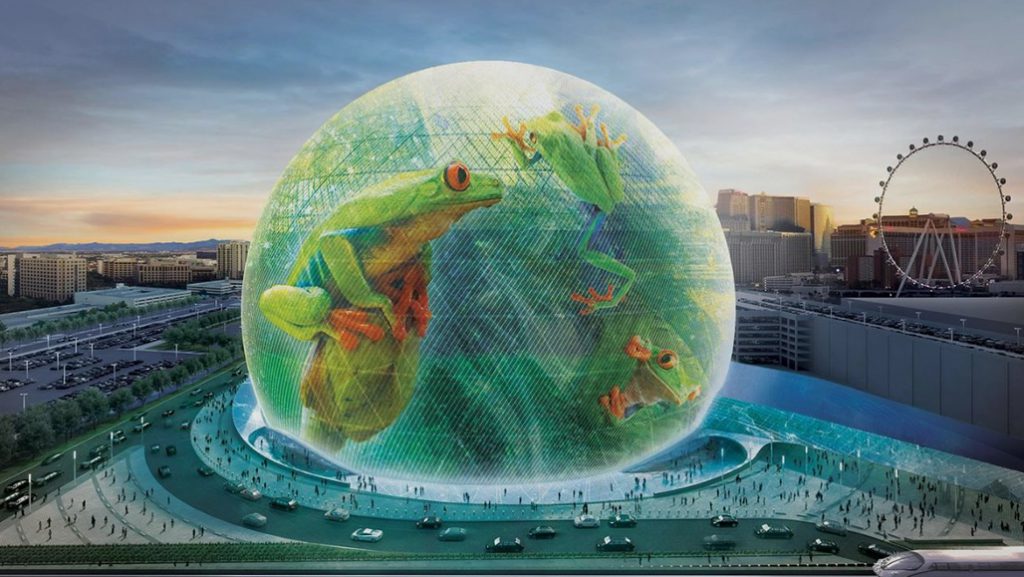 維加斯將建世界最大球形MSG Sphere