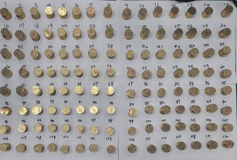 通博娛樂城-即時新聞-坑娃娃機店洗真幣 苗栗警方查獲1800枚50元偽幣