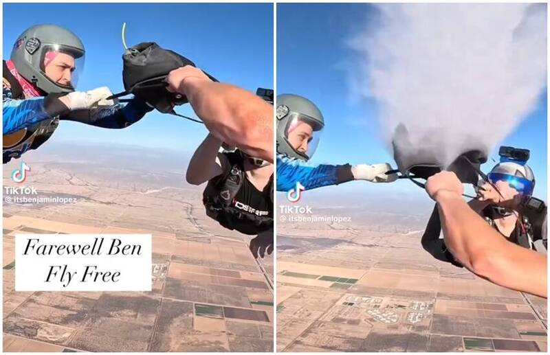 通博娛樂城-國際新聞-【挑戰禁忌！】帶「好友骨灰」跳傘！網暴動開地獄列車狂酸！驚見「台灣鄉民」加入戰局！