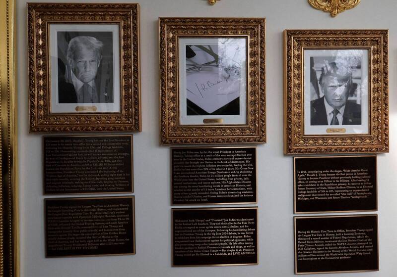 通博娛樂城-國際新聞-羞辱到極點！ 川普親寫白宮總統介紹：狠批拜登「史上最爛」，肖像旁竟擺這台機器！