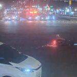 代價慘烈！無照正妹疑闖紅燈「噴飛滑行15米」，噴錢吞罰單還要負責賠慘了