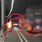 【雪隧路霸】 3 貨車玩命「連環變換車道」！網友酸爆： 6 千元罰單只是小錢，有錢就是霸氣！