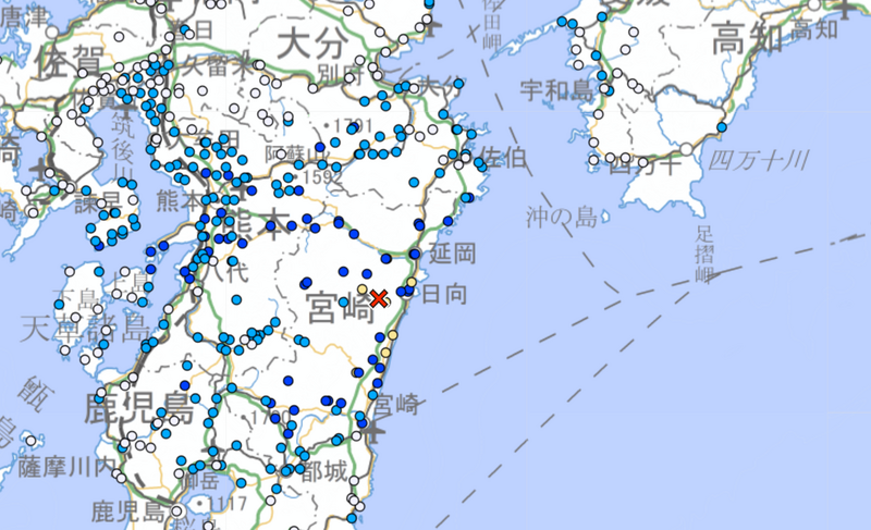【天搖地動！地殼防線大報錯】日本宮崎縣驚傳「規模 5.1 強震」地牛翻身！最大震度劇烈狂晃 4 級，全網居民瞬間嚇瘋！