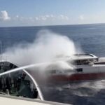 東沙海域發射水砲強行驅離中國漁船 國台辦氣炸怒嗆台灣要承擔一切嚴重後果